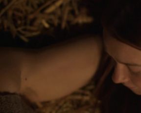 TV show scene Jessica Barden nude - Lambs of God s01e02 (2019) 