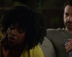 TV show scene Kirby Howell-Baptiste nude - Why Women Kill s01e01 (2019) 