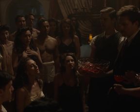 TV show scene Bella Heathcote, Laine Neil nude - Strange Angel s02e07 (2019) 