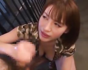 Handjob and Blowjob by Riko Honda  - Censored Asian